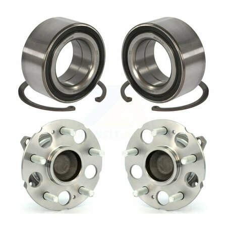 KUGEL Front Rear Wheel Bearing And Hub Assembly Kit For Honda Crosstour Accord FWD K70-101657